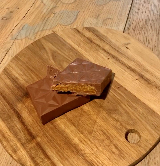 The Homemade Caramel Cornflake Filled Handmade Milk Chocolate Bar